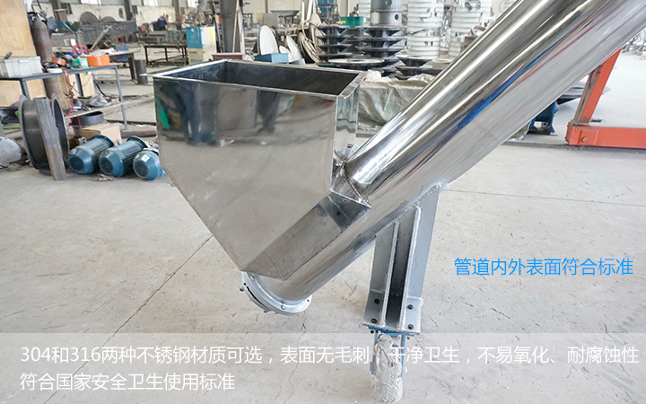  不銹鋼螺旋輸送機(jī)能用在食品行業(yè)么？